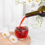 Futtumy Before Work After Work Gift Set 11oz Coffee Mug 17oz Stemless Wine Glass 2oz Shot Glass Set for Boss Coworker Manger Leader Employee, Office Gifts Bosses Day Gifts Christmas Gift for Women