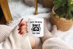 Rizz 'Em With The Tism Mug - Funny Raccoon Meme Gag Gifts For For Men Women Boyfriend Girlfriend - Autism Awareness Birthday Present For Him Her Best Friend - 11oz White Coffee Tea Cup