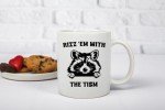 Rizz 'Em With The Tism Mug - Funny Raccoon Meme Gag Gifts For For Men Women Boyfriend Girlfriend - Autism Awareness Birthday Present For Him Her Best Friend - 11oz White Coffee Tea Cup