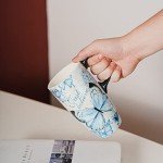 Topadorn Ceramic Mug Coffee Cup with Lid and Matching Box,17oz.Butterfly,Just Believe
