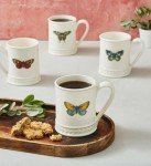 Portmeirion Botanic Garden Harmony 16 oz Tankard Mug, Scarlett Butterfly - Fine Earthenware Coffee & Tea Cup, Dishwasher & Microwave Safe - Nature-Inspired for Cottagecore Tableware