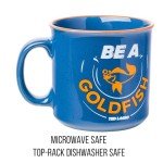 Silver Buffalo Ted Lasso Be a Goldfish Ceramic Camper Mug, 20 Ounces
