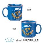 Silver Buffalo Ted Lasso Be a Goldfish Ceramic Camper Mug, 20 Ounces