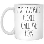 Rae Dunn Inspired Pops Coffee Mug - 11oz, Perfect for Birthday, Merry Christmas, Father's Day