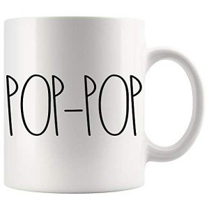 POP-POP Coffee Mug, POP-POP Birthday Gift, Mug Gifts for Christmas, Birthday, Merry Christmas, Father's Day, Family Coffee Mug Birthday Present For The Best POP-POP Ever 11oz