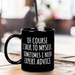 Fatbaby Funny Coffee Mug Gifts For Coworkers Friends,Birthday Christmas Thanksgiving Gag Gifts For Women Men,Of Course Office Sarcastic Tea Cup 11 OZ