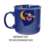 Silver Buffalo Disney Hocus Pocus Tonight We Fly Broom Squad Ceramic Camper Mug, 20 Ounces