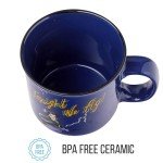 Silver Buffalo Disney Hocus Pocus Tonight We Fly Broom Squad Ceramic Camper Mug, 20 Ounces