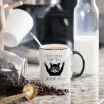 You're Either A Smart Fella or Fart Smella Coffee Mug - Retro Cartoon Meme Gifts for Men Women Best Friend - Funny Raccoon Birthday Presents for Boyfriend Girlfriend Husband Wife - 11 oz Novelty Cup
