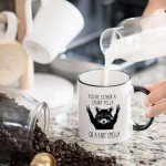 You're Either A Smart Fella or Fart Smella Coffee Mug - Retro Cartoon Meme Gifts for Men Women Best Friend - Funny Raccoon Birthday Presents for Boyfriend Girlfriend Husband Wife - 11 oz Novelty Cup