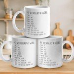 Pawfect House Gifts My Work Vocabulary Coffee Mug - Funny Coworker Birthday Gift Idea for Him or Her, Sarcastic Gag Going Away Farewell Gift for Men Women, Birthday Gifts for Coworker Friends Sisters