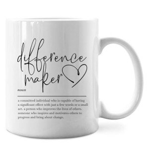 IWXYI Difference Maker Definition Mug,Boss Mug,Difference Maker Coffee Mugs 11 Ounce,Funny Coffee Mug Cups,Thank You Appreciation Gift For Teacher Boss Leader Coworker