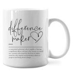 IWXYI Difference Maker Definition Mug,Boss Mug,Difference Maker Coffee Mugs 11 Ounce,Funny Coffee Mug Cups,Thank You Appreciation Gift For Teacher Boss Leader Coworker