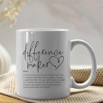 IWXYI Difference Maker Definition Mug,Boss Mug,Difference Maker Coffee Mugs 11 Ounce,Funny Coffee Mug Cups,Thank You Appreciation Gift For Teacher Boss Leader Coworker