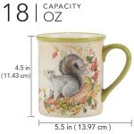 Certified International Woodland Critters 18 oz. Mugs, Set of 4