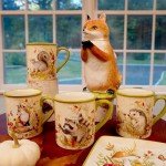 Certified International Woodland Critters 18 oz. Mugs, Set of 4