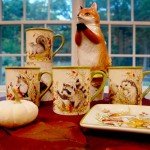 Certified International Woodland Critters 18 oz. Mugs, Set of 4