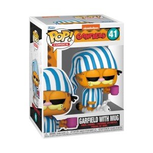 Funko POP! Comics: Garfield– Garfield with Mug - Collectable Vinyl Figure - Gift Idea - Official Merchandise - for Kids & Adults - Cartoons Fans - Model Figure for Collectors and Display