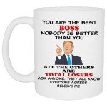 Rogue River Tactical Funny Boss Employee Coffee Mug Best Boss Believe Me Novelty Cup Gift For Office Work Sarcastic Supervisor