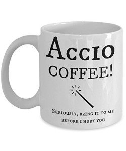 Accio Coffee Mug - Funny Pop Culture Themed Gag Novelty Present Coffee or Tea Mug Cup