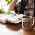 LookHUMAN Ceramic Hail Satan Coffee Mug - Possum Coffee Mugs Adult Humor, Meme Cup & Atheist Gifts, Double-sided Print Dark Humor Coffee Cup, Dishwasher Safe Novelty Coffee Mugs, Fun Coffee Cups, 11oz