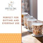 SPOTTED DOG GIFT COMPANY Dog Mug, Single Coffee Mug, Cute Animal Themed Ceramic Tea Cup for Hot Drinks, Microwave & Dishwasher Safe, Decorative Kitchen Gifts for Dog Lovers - 12oz