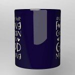 NM NEXTMUG Engraved Ceramic Coffee Mug - And Here We Fucking Go Again, I Mean Good Morning - With Funny Sun Middle Finger Bottom Design Gift