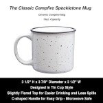Large Coffee Mug with Nature Guitar Print - Music Themed Ceramic Mug with Hand-Printed Graphic - 15oz.