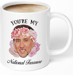 Funny Coffee Mug - You're My National Treasure - White Elephant Gifts for Adults - Fun and Unique Coffee Cup - Gag Gifts for Christmas Valentine's Day Birthday Mother Father Friend - 11oz