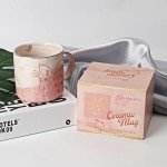 Cat Mom Gifts for Women - Crazy Cat Lady Coffee Mug Gift for Kitten Lover Mom, Daughter, Sister, Aunt, Wife, Best Friends, BFF, Coworkers, Her - Best Mom Ever - Pink Marble Mug, Ceramic 11.5oz Cup