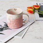 Cat Mom Gifts for Women - Crazy Cat Lady Coffee Mug Gift for Kitten Lover Mom, Daughter, Sister, Aunt, Wife, Best Friends, BFF, Coworkers, Her - Best Mom Ever - Pink Marble Mug, Ceramic 11.5oz Cup