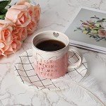 Cat Mom Gifts for Women - Crazy Cat Lady Coffee Mug Gift for Kitten Lover Mom, Daughter, Sister, Aunt, Wife, Best Friends, BFF, Coworkers, Her - Best Mom Ever - Pink Marble Mug, Ceramic 11.5oz Cup