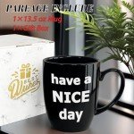 YOETTE Funny Gifts for Women Men Him Her Husband Wife Mom Dad Friend 13.5 oz Coffee Mug White Elephant Gifts for Adults Birthday Gag Gift Anniversary Black Cup Present
