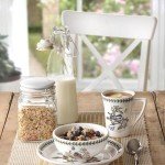 Portmeirion Botanic Garden Birds 12oz Tankard Mug, Lesser Goldfinch - Fine Earthenware, Chip-Resistant Glaze - Dishwasher, Microwave, Freezer, Oven Safe - Floral Patterned Ideal for Coffee & Tea