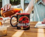 Silver Buffalo Jurassic Park Logo Jumbo Ceramic Coffee Mug, 20 Ounces