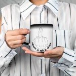 Flaskars Funny Coffee Mug - Have A Nice Day Heat Sensitive Color Changing Mug - White Elephant Gift for Adults, Funny Gag Gift Idea for Coworker, Best Friend, Men, Women