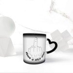 Flaskars Funny Coffee Mug - Have A Nice Day Heat Sensitive Color Changing Mug - White Elephant Gift for Adults, Funny Gag Gift Idea for Coworker, Best Friend, Men, Women