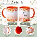 Didaey 6 Pcs Christian Mugs for Women 12oz Inspirational Bible Verse Ceramic Scripture Coffee Mug Mother's Day Religious Floral Tea Cups Faith Church Gift for Teacher Prayer Groups Pastor Appreciation