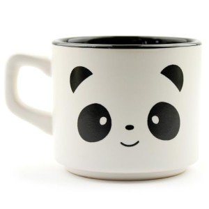Palto Design,Cute Panda Coffee Mugs for Women and Funny Coffee Mug for Men, Cool Ceramic Animal Coffee Mug Gift for Hot and Cold Drinks, Panda Cup Gifts for Girls Women Men Kids, Medium, White