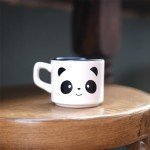 Palto Design,Cute Panda Coffee Mugs for Women and Funny Coffee Mug for Men, Cool Ceramic Animal Coffee Mug Gift for Hot and Cold Drinks, Panda Cup Gifts for Girls Women Men Kids, Medium, White