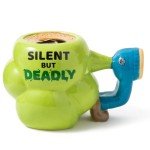 BigMouth Inc. Fart Mug, Funny Gag Gift, Large Ceramic Coffee Mug, Silent but Deadly - 22 Ounces