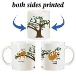 Funny Novelty sloth coffee mug,cute sloth Animal Tea Cup, Unique Valentines Mothers Day Graduation Birthday Present Christmas Gifts for Women Mom Him Her Wife Friend Sister Teacher Grandma