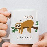 Funny Novelty sloth coffee mug,cute sloth Animal Tea Cup, Unique Valentines Mothers Day Graduation Birthday Present Christmas Gifts for Women Mom Him Her Wife Friend Sister Teacher Grandma