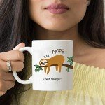 Funny Novelty sloth coffee mug,cute sloth Animal Tea Cup, Unique Valentines Mothers Day Graduation Birthday Present Christmas Gifts for Women Mom Him Her Wife Friend Sister Teacher Grandma