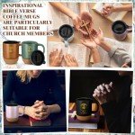 Jingmore 10 Pcs Christian Mugs Bulk Set Appreciation Gift Inspirational Bible Verse Coffee Mug 15oz Religious Christian Cups Church Gift for Women Men, Neutral Colors 10 Styles(English Tree of Life)