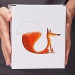 ToCooTo Ceramic Coffee Mug Porcelain Novelty Fox Mug for Animal Lover 20 oz Large Tea Mug Birthday Gifts for Women Men Mom Dad Kids Teacher Best Friends Give for Christmas Housewarming Holiday White
