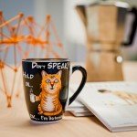 Color Changing Sleepy Cat Coffee Mug 15OZ - Ceramic Heat Sensitive Cup Hot Cocoa Tea Milk Mugs Hot Drinks and beverages Unique Beautiful Funny Holiday Christmas gift Idea for Cat lovers women men mom