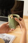 DIHOclub Ceramic Cup Funny 3D Sloth Mug Coffee Mug for Women and Men Gift for Best Friends and Coworkers (Light green-Sloth)