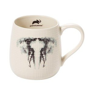 Department 56 Animal Planet African Elephant Ink Blot Coffee Mug, 16 Ounce, Multicolor