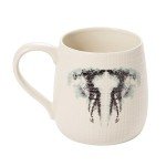 Department 56 Animal Planet African Elephant Ink Blot Coffee Mug, 16 Ounce, Multicolor
